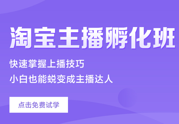 汇学教育淘宝主播就业孵化班