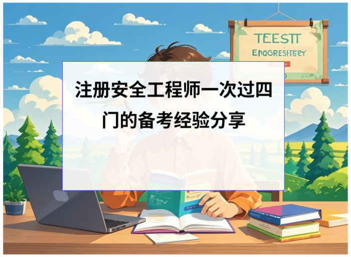 注册安全工程师一次过四门的备考经验分享